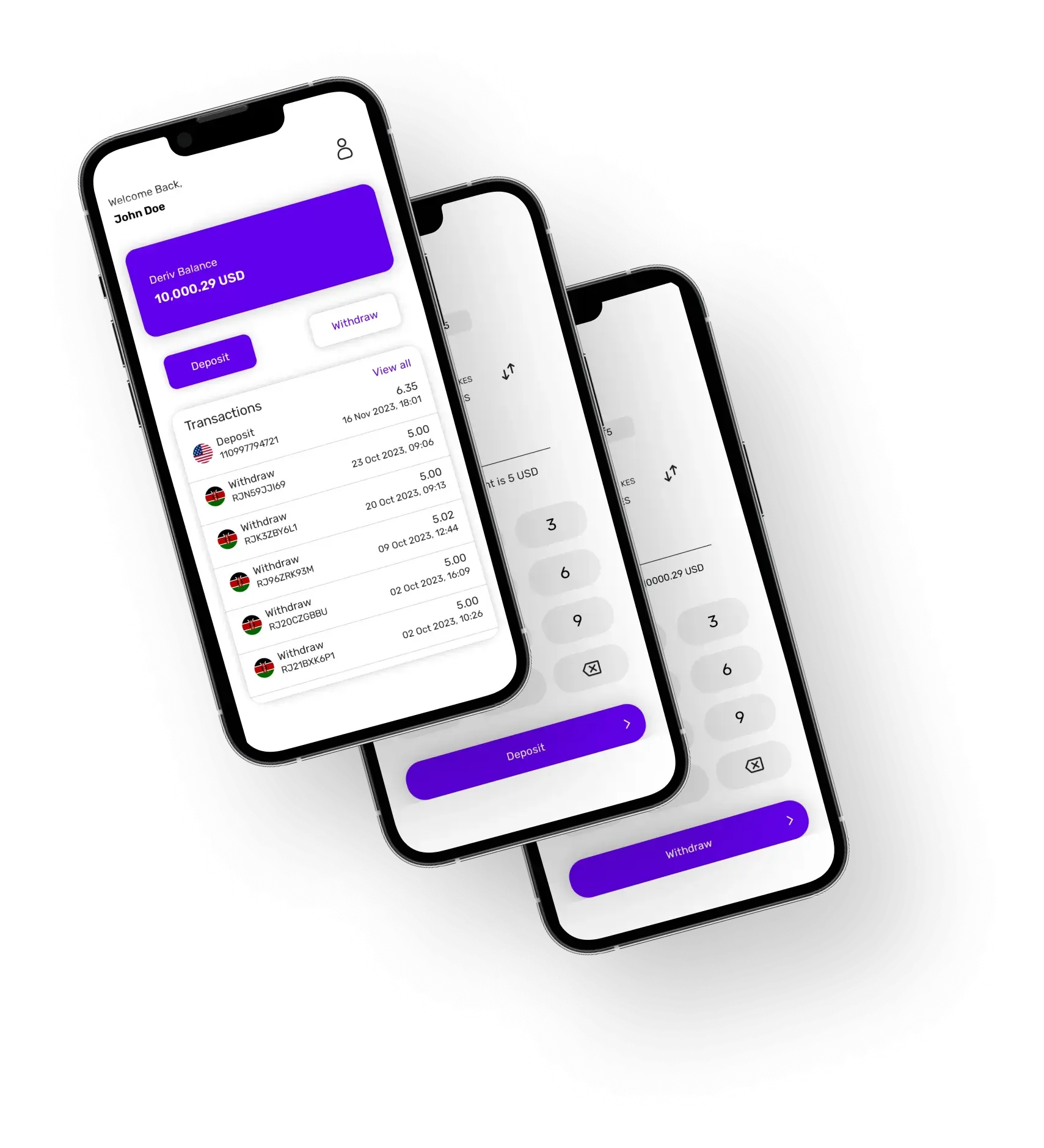 DCash app interface showcase
